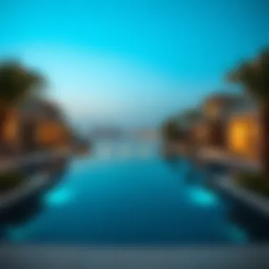 Waterfront Living: Serenity in Dubai's Real Estate Tranquil waterfront views from a Dubai villa
