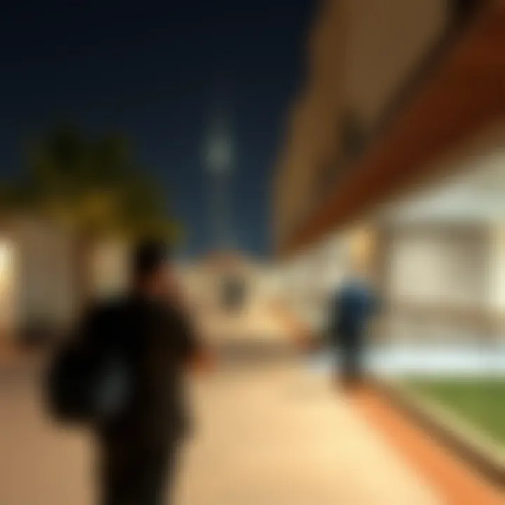 Investors examining properties in Al Quoz