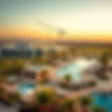 Stunning Panoramic View of Tilal Al Ghaf Panoramic view of Tilal Al Ghaf showcasing its modern architecture and lush landscapes