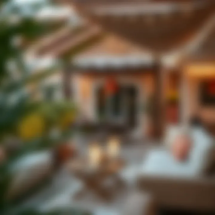 Charming outdoor seating area for relaxation and entertainment