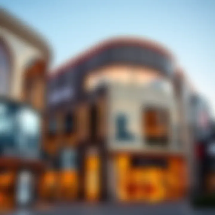 An array of high-end retail shops and boutiques in Festival City Dubai