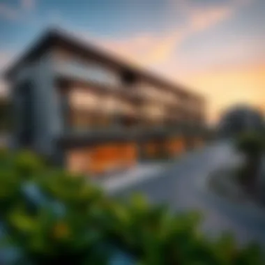 Luxurious residential development in Dubai's urban landscape