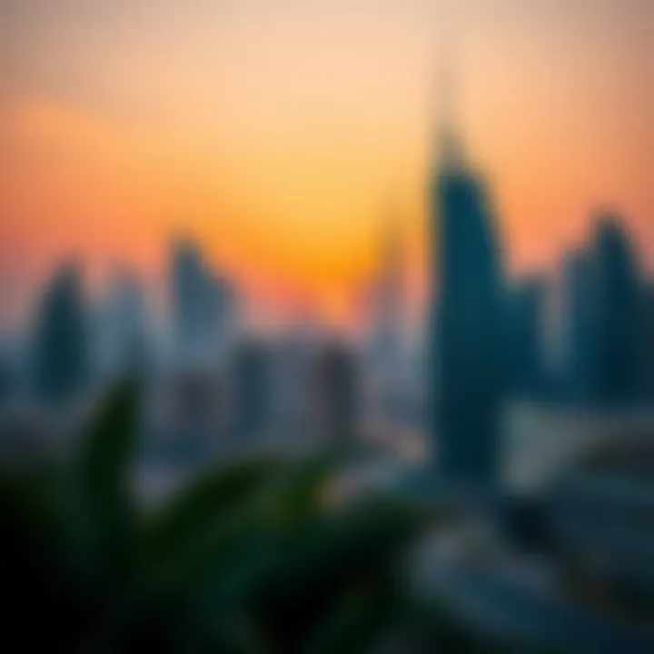 Stunning skyline view of Dubai