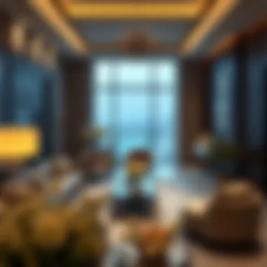 Elegant interior of a luxury apartment
