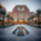 Exterior view of Hilton Hotel Creek Dubai showcasing modern architecture