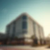 Architectural facade of the Iridium Building