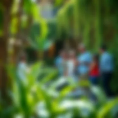 Fostering Connections in a Green Oasis Community gathering at Ivy Secret Garden