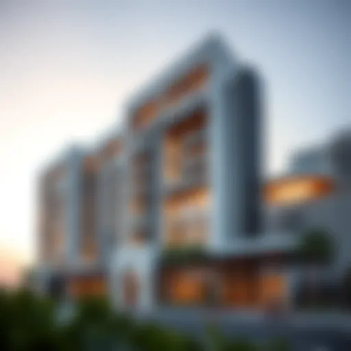 Modern Architectural Brilliance of Millennium Talia Elegant exterior view of Millennium Talia Residences showcasing modern architecture