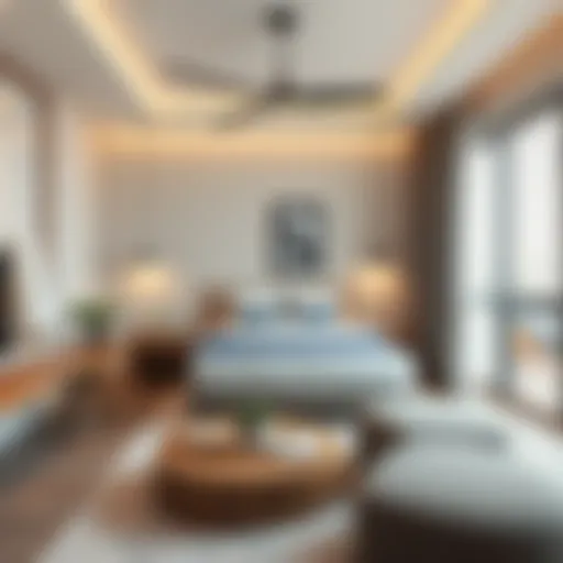 A stylish room interior showcasing modern design and comfort in Al Nahda