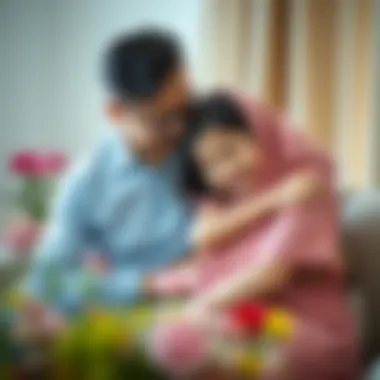 Emotional Bonds in Family Dynamics A serene family moment capturing emotional connection