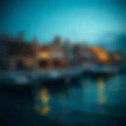 Scenic view of Al Seef waterfront highlighting traditional architecture