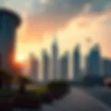 Luxurious Dubai skyline showcasing modern architecture