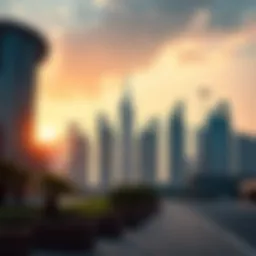 Luxurious Dubai skyline showcasing modern architecture