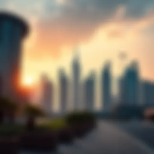Luxurious Dubai skyline showcasing modern architecture