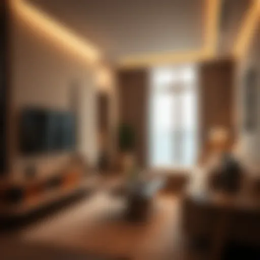 Modern Apartment Lifestyle in Dubai Modern apartment interior reflecting Dubai's lifestyle