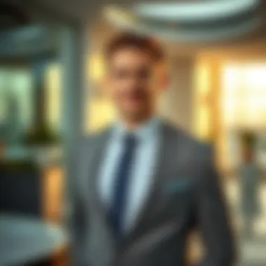 Exclusive Real Estate Agent Showcasing Properties Exclusive real estate agent showcasing properties