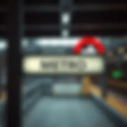 Close-up view of a metro station sign near JVC