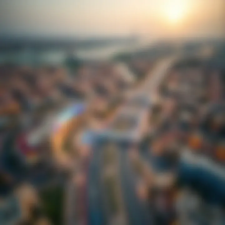 Overview of JVC with metro route overlay