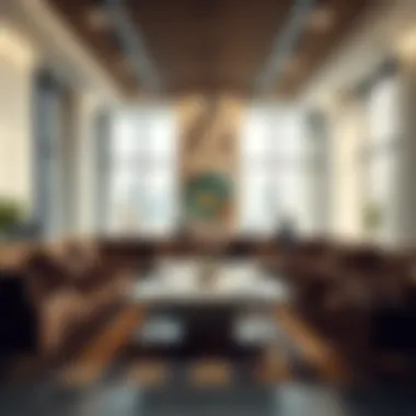 Brokerage Dynamics: The Heart of Real Estate Transactions An elegant office space where brokers discuss property deals