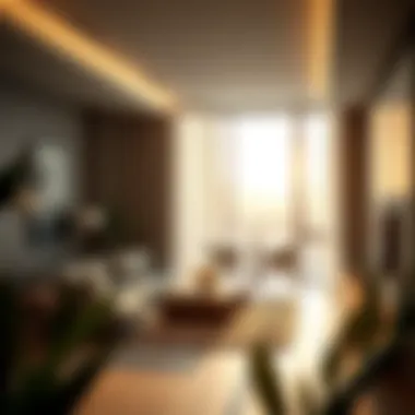 Inside Luxury: Contemporary Apartment Living An elegant luxury apartment interior with modern design