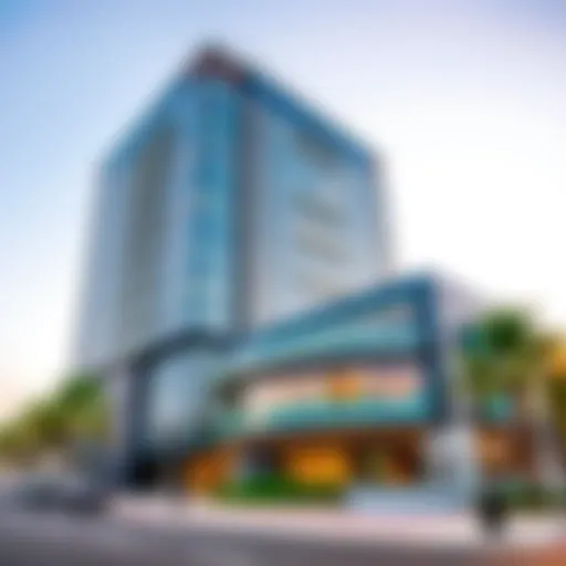 Exterior view of the New Al Zarooni Building showcasing its modern architecture