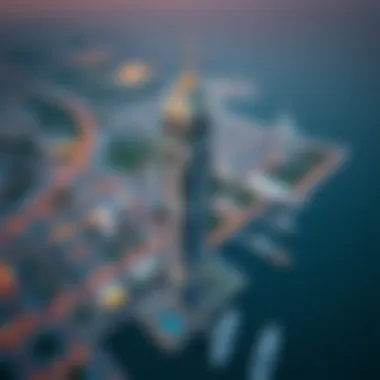 Aerial View of Prime Tower Aerial view of Prime Tower in Business Bay