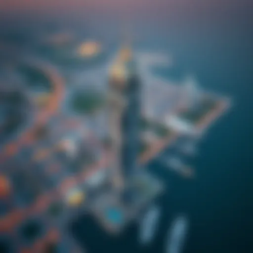 Aerial View of Prime Tower Aerial view of Prime Tower in Business Bay