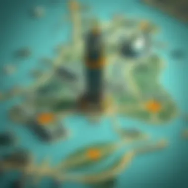 Strategic Location Map of Prime Tower Map showing the strategic location of Prime Tower