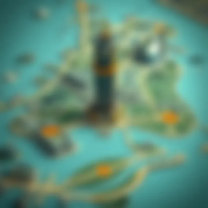 Strategic Location Map of Prime Tower Map showing the strategic location of Prime Tower