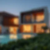 Architectural design of Raha Views showcasing modern aesthetics