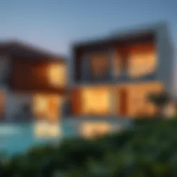 Architectural design of Raha Views showcasing modern aesthetics