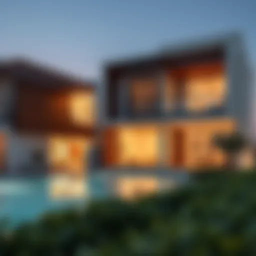 Architectural design of Raha Views showcasing modern aesthetics