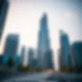 Skyscrapers representing the UAE's real estate market