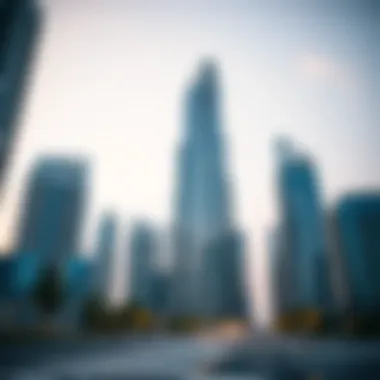 Skyscrapers representing the UAE's real estate market