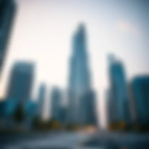 Skyscrapers representing the UAE's real estate market
