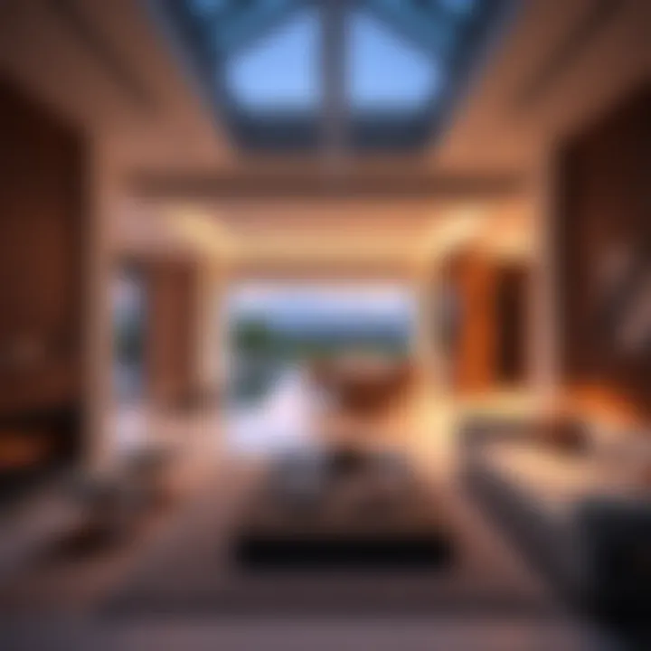 Modern interior of a luxury villa