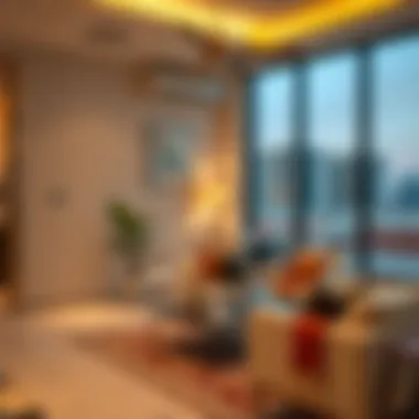 Amenities available in rental accommodations, including furniture and utilities