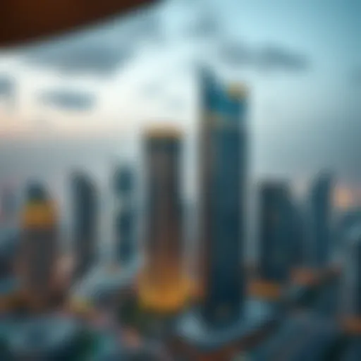 Luxurious high-rise view of Savanna Emaar