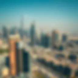 Aerial view of Dubai's skyline showcasing real estate developments