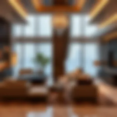 Luxurious apartment interiors representing high-end investments
