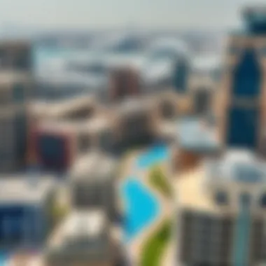 Architectural Diversity of Studio Bur Dubai Aerial view of Studio Bur Dubai showcasing its architectural diversity