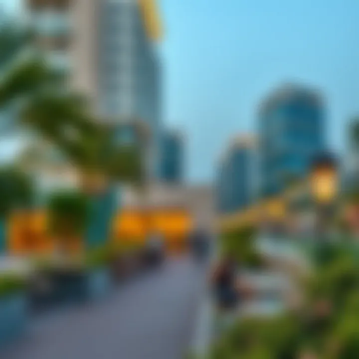 Vibrant lifestyle offerings in Studio Bur Dubai with parks and cafes