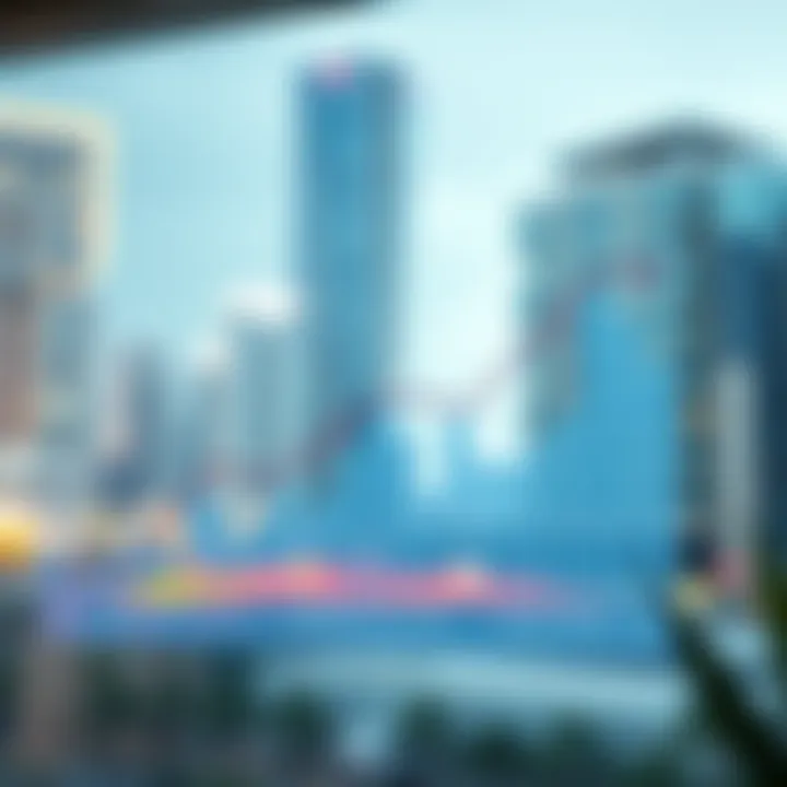 A graph illustrating market trends in Dubai's real estate sector
