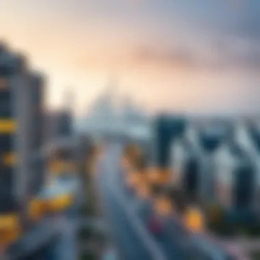 Investment Landscape: Real Estate in UAE Real estate developments in Dubai with a backdrop of Abu Dhabi