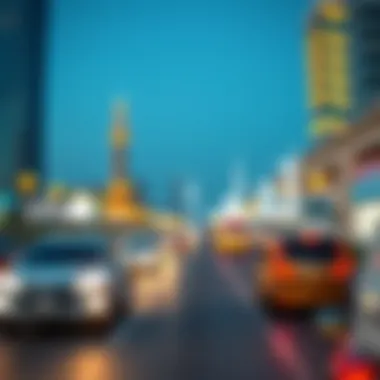 Transportation Choices: Dubai and Abu Dhabi Infographic depicting transportation options between the two cities