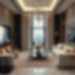 Luxurious interior of an executive residence showcasing modern design elements