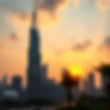 National Tower at Sunset Stunning view of the National Tower against a sunset backdrop