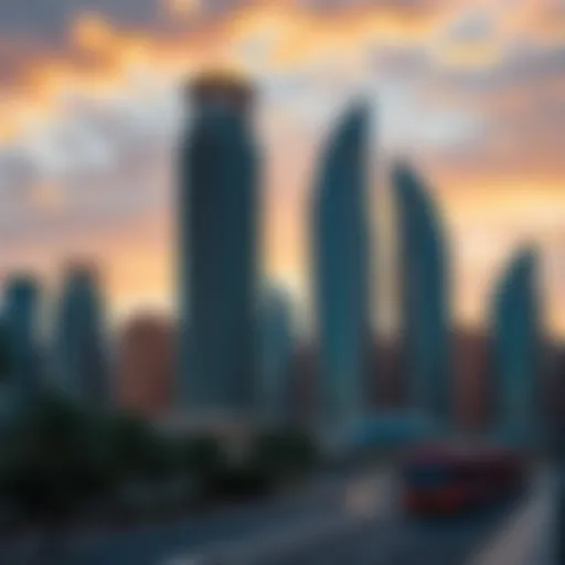 Stunning skyline of Dubai showcasing luxury residential towers