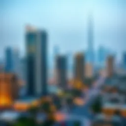 Dubai skyline showcasing real estate developments