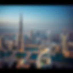 Aerial view of Dubai's skyline showcasing luxury properties